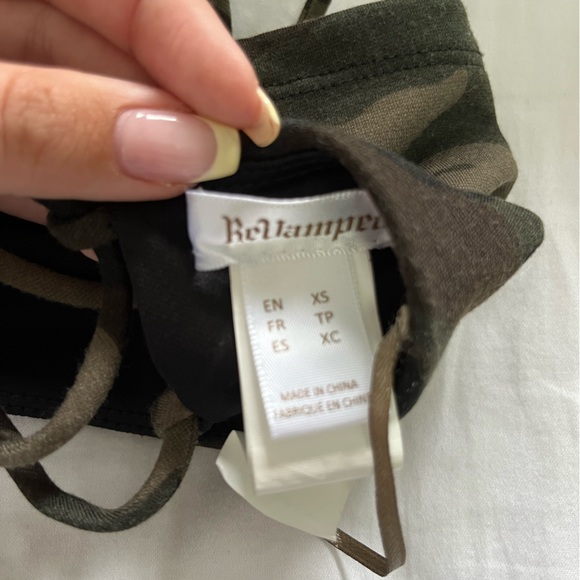 Camo tube top with tie in the back - Picture 4 of 4